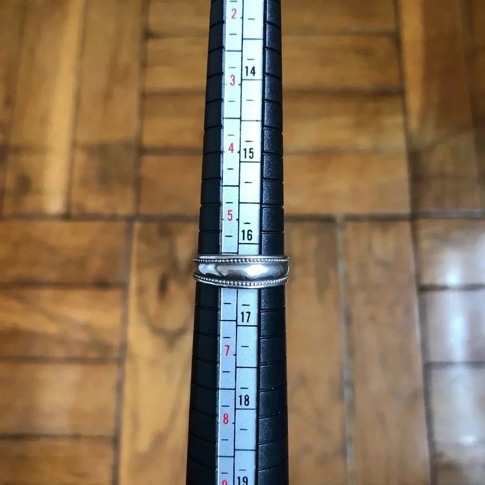 Sterling Silver Beaded Adjustable Ring - image 5